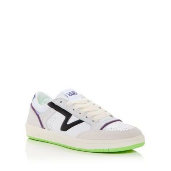 Vans Men's White Lowland Jump Low Top Sneakers Shoes Size 8.5 Men/ 10 Women